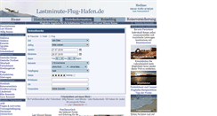 Desktop Screenshot of lastminute-flug-hafen.de