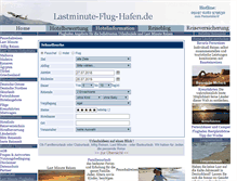 Tablet Screenshot of lastminute-flug-hafen.de